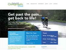 Tablet Screenshot of chiropractorinbeavertonor.com